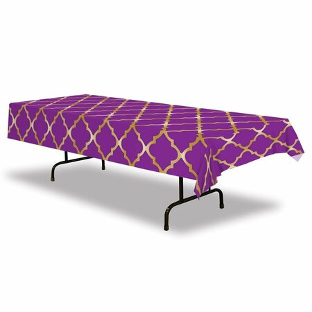 GOLDENGIFTS 54 x 108 in. Plastic Lattice Tablecover, 12PK GO1692988